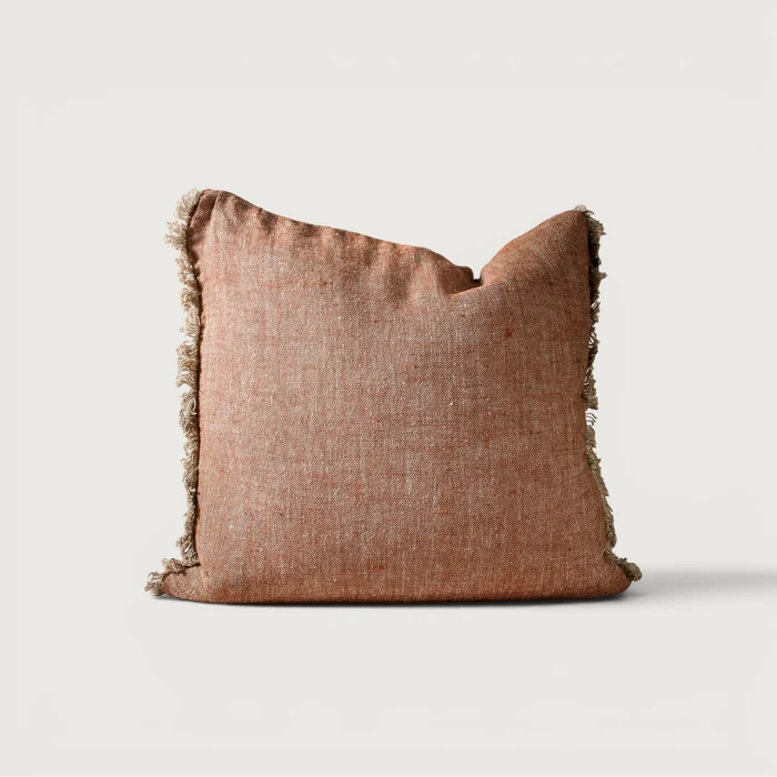 Tabako Linen Cushion - Tobacco 60x60cm
