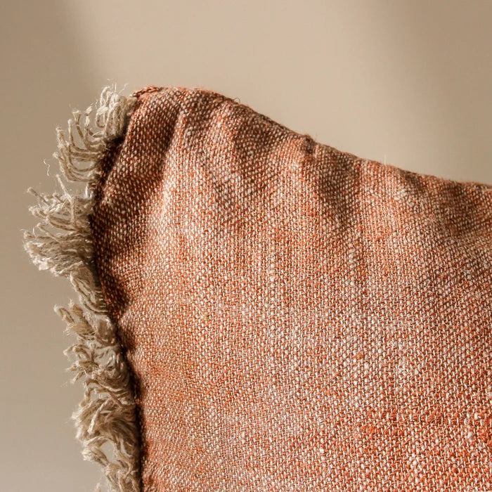 Tabako Linen Cushion - Tobacco 60x60cm - Few and Far - Cushions