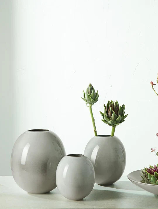 TAMAGO VĀZE H15CM, D14.5CM, JŪRAS PELĒKZAĻA