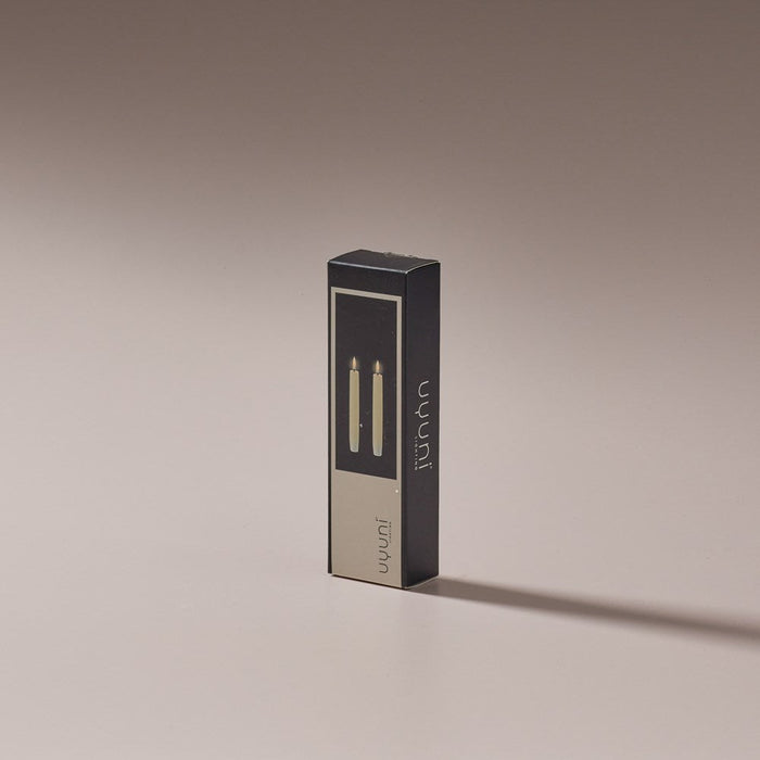 Taper Flameless 2 Pack Classic Ivory 2.3 x 15cm - Few and Far - Candles
