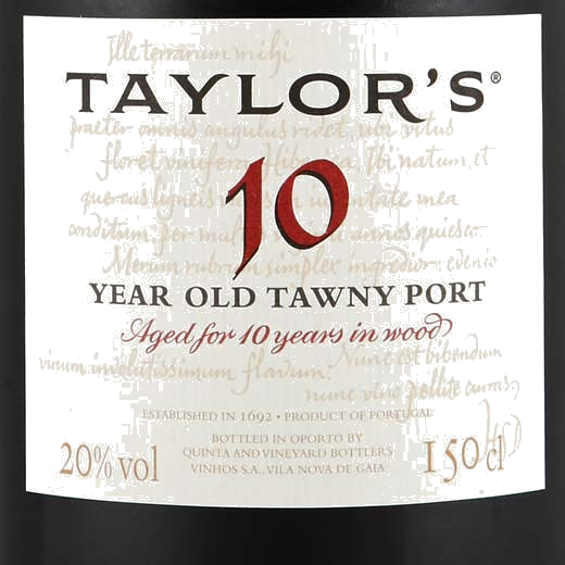 Close up view of the Taylor's logo.