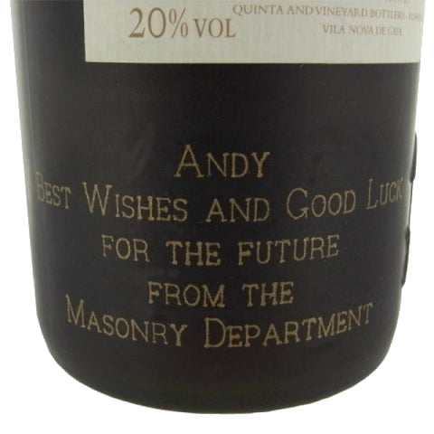 Engaving example for the Taylors Port.