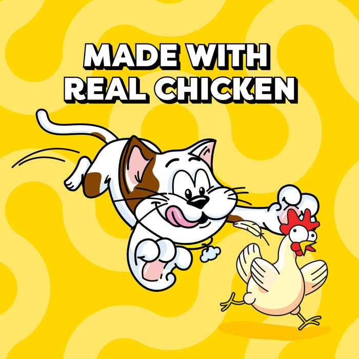 Temptations Creamy Puree Squeezable Lickable Wet Cat Treat with Chicken, 0.42 oz. Tubes, Pack of 16