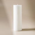Textured Candle Pure White - Large - Few and Far - Candles