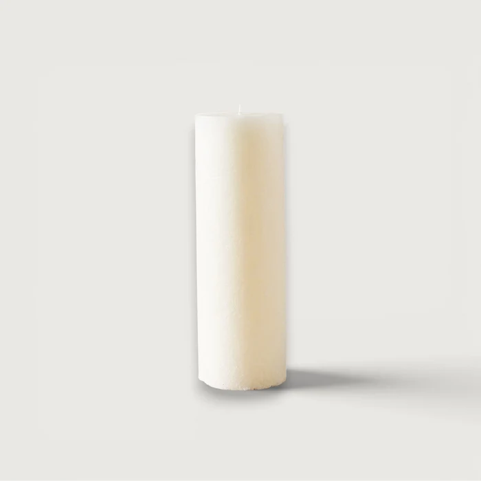 Textured Candle Warm White - Large