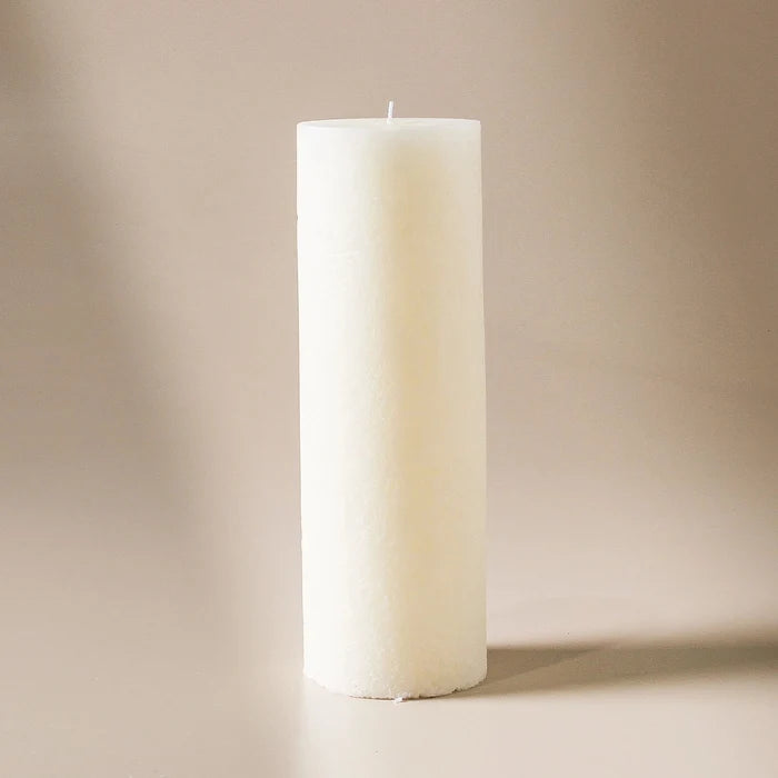 Textured Candle Warm White - Large - Few and Far - Candles