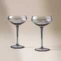 The Lou Coupe Glass (Set of 2) - Blue - Few and Far - Glassware