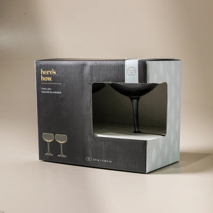 The Lou Coupe Glass (Set of 2) - Blue