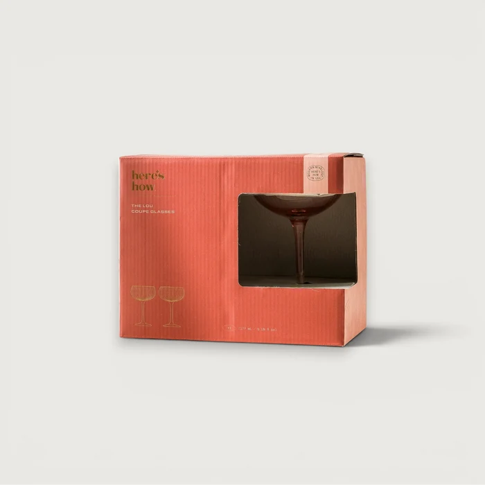 The Lou Coupe Glass (Set of 2) - Blush