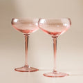 The Lou Coupe Glass (Set of 2) - Blush - Few and Far - Glassware