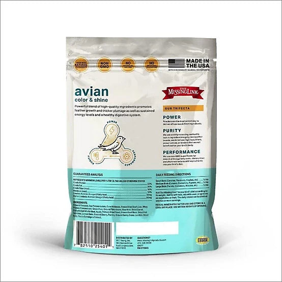 The Missing Link Original Avian Superfood Powder Supplement, 3.5 oz.