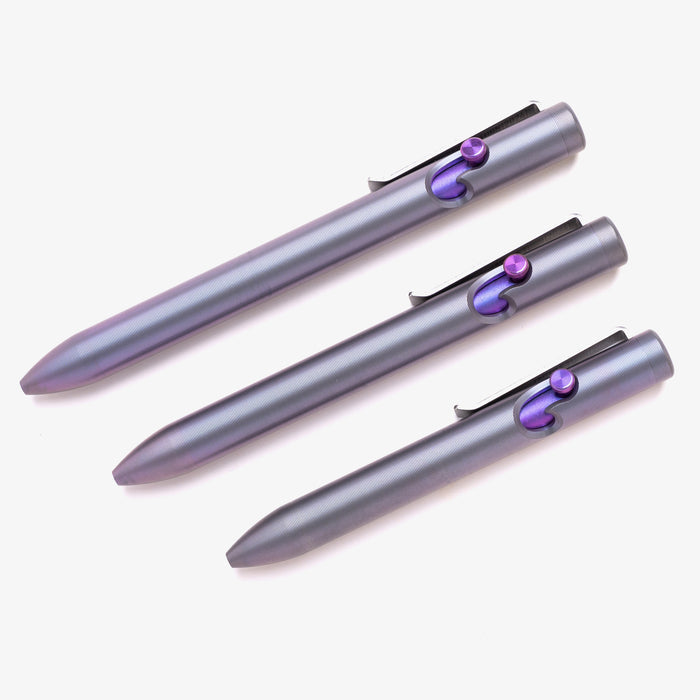 Thick Titanium Dual Tone Bolt Action Pen