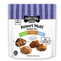 Three Dog Bakery Assortment Mutt Cookie Trio Variety Pack Soft Baked Dog Treats, 26 oz.