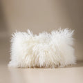 Tibetan Fur Cushion Lumbar 30x50 White - Few and Far - Cushions