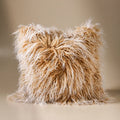 Tibetan Fur Cushion Med 50x50 Snowflake - Few and Far - Cushions