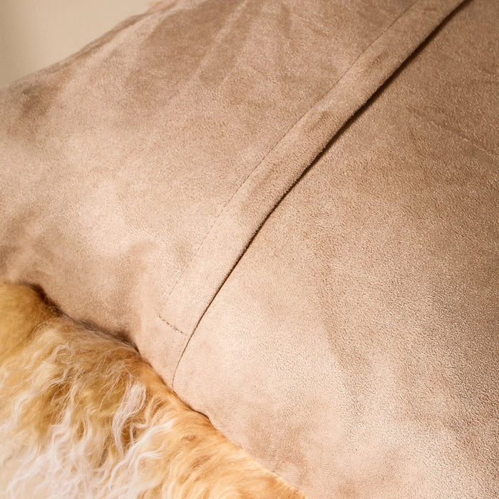 Tibetan Fur Cushion Med 50x50 Snowflake - Few and Far - Cushions