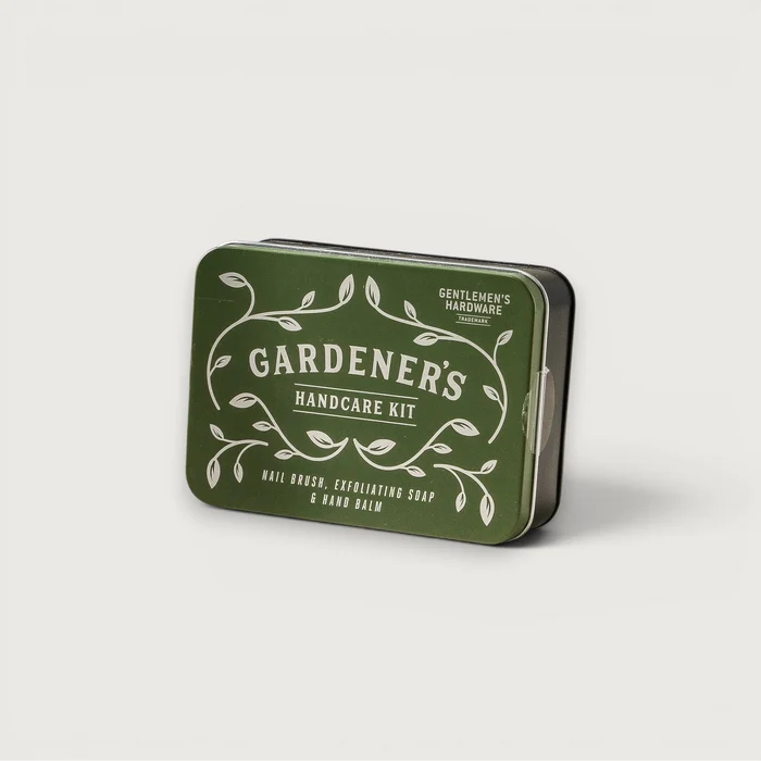 Tin Gift Set: Nail Brush, Soap, Balm
