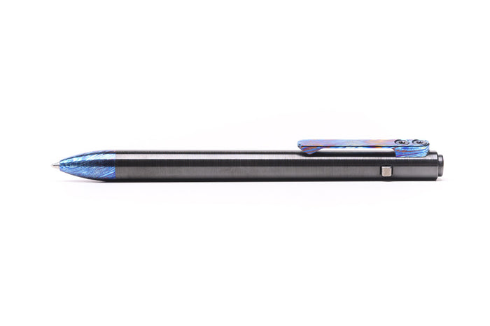 Titanium Damascus Side Click Pens