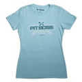 Celeste heather Pit Boss Grills Tools of the Trade Women’s T-Shirt, featuring bold logo and text.