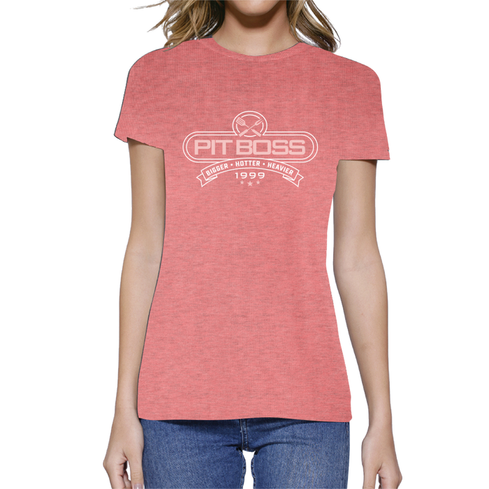 Pink Lemonade Heather Pit Boss Grills Tools of the Trade Women’s T-Shirt.