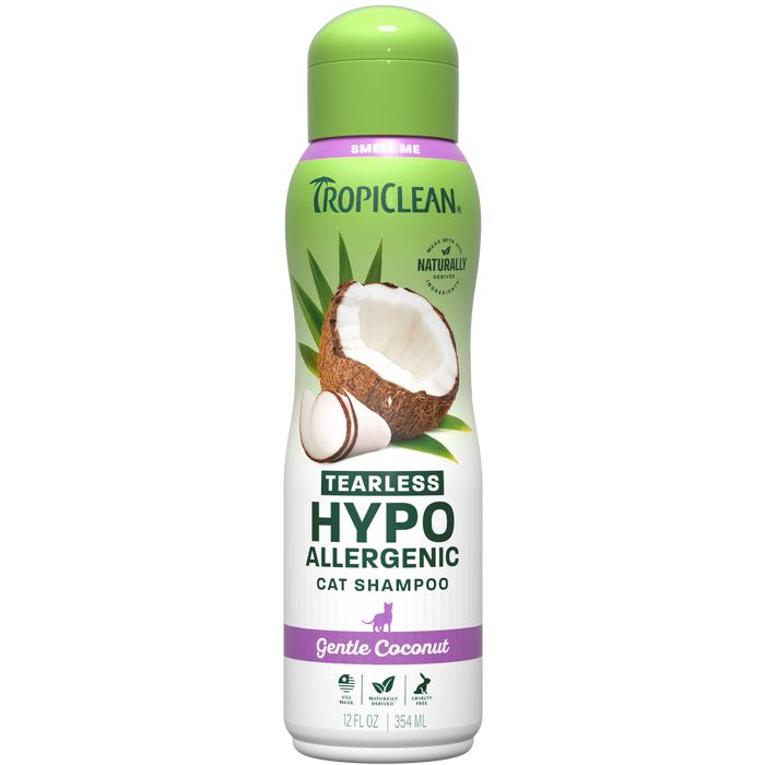 TropiClean Hypoallergenic Cat Shampoo, 12oz