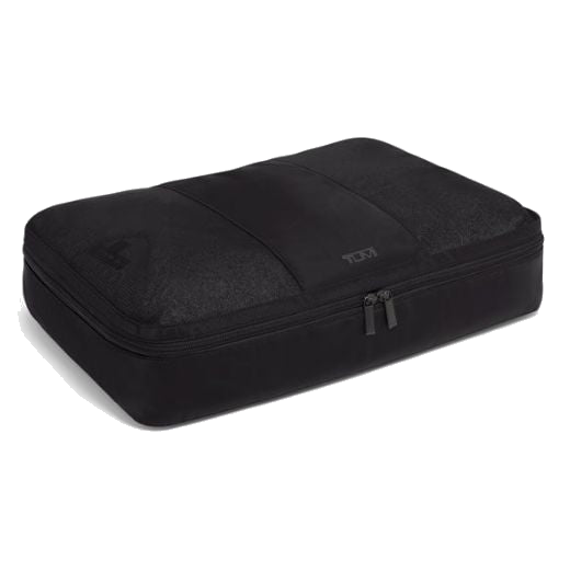 This TUMI Large Packing Cube in Black is great for keeping your clothes organised in your suitcase.