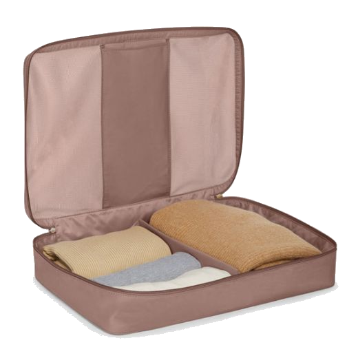 This Large Packing Cube in Light Mauve by TUMI also comes in a small or medium and a black version.