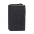 This TUMI Nassau Double Gusseted Card Case Black has two card compartments and can fit multiple cards.