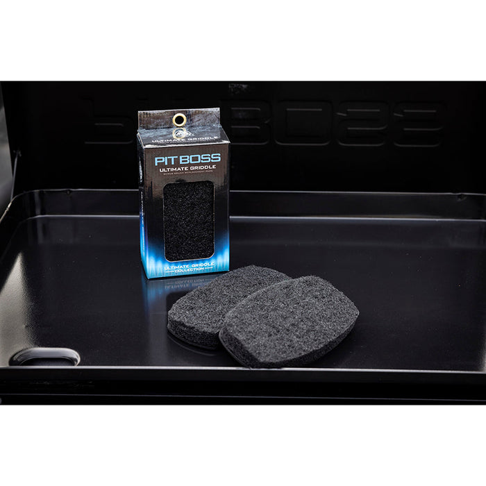 Ultimate Brush Replacement Pads on griddle.