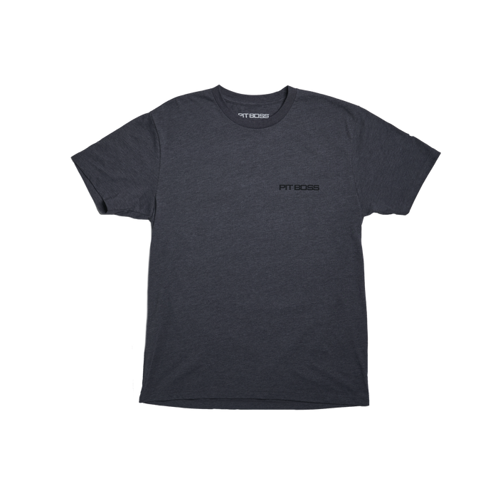 Titanium Heather Gray Vertical Flag Men’s T-Shirt by Pit Boss Grills.