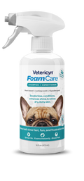 Vetericyn FoamCare Sprayable Shampoo + Conditioner for Dogs & Cats, 16-ounce
