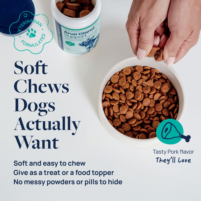 Veterinary Formula Anal Gland Support Chews for Dogs, 60 Count