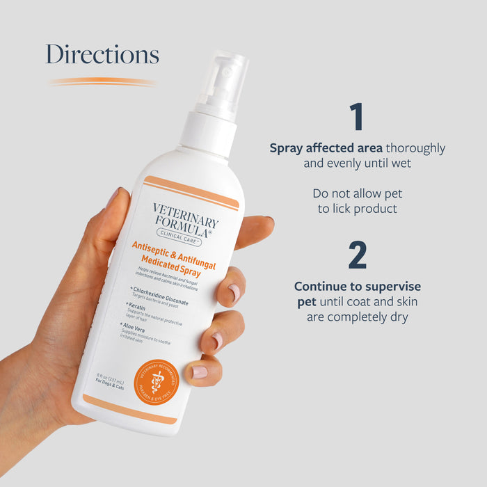 Veterinary Formula Clinical Care Antiseptic & Antifungal Spray for Dogs & Cats, 8 oz