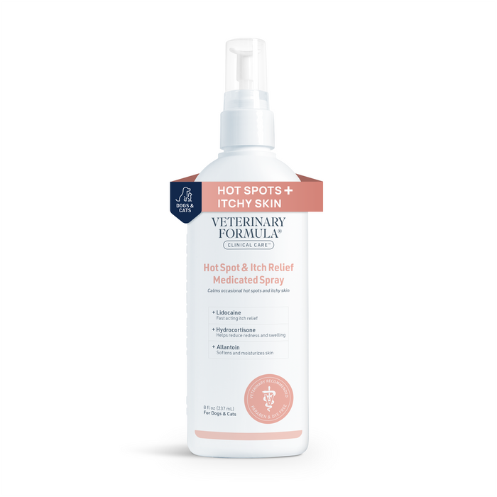 Veterinary Formula Clinical Care Hot Spot & Itch Relief Spray for Dogs & Cats, 8 oz