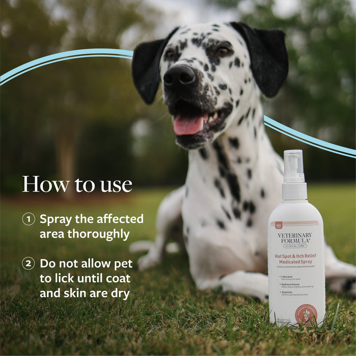Veterinary Formula Clinical Care Hot Spot & Itch Relief Spray for Dogs & Cats, 8 oz