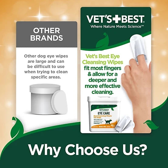 Vet's Best Eye Cleansing Wipes, 50 ct.