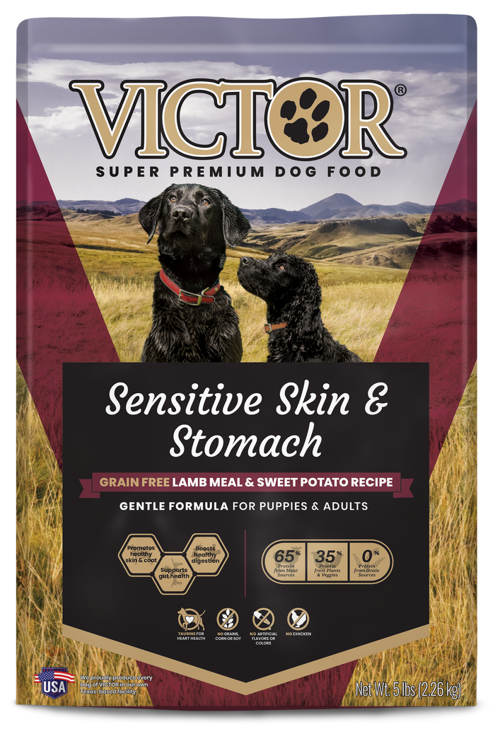 VICTOR Sensitive Skin and Stomach ‰ÛÒ Grain Free Lamb Meal and Sweet Potato Recipe 5lb