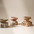 Vintage Indian Bijani Candlestand - Bleached - Few and Far - Decorative Objects