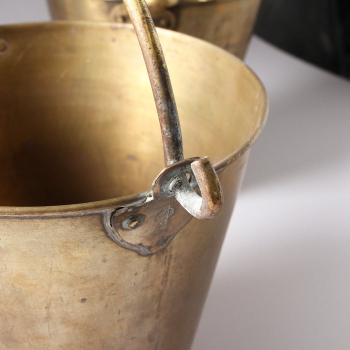 Vintage Indian Brass Bucket Small - Few and Far - Decorative Objects