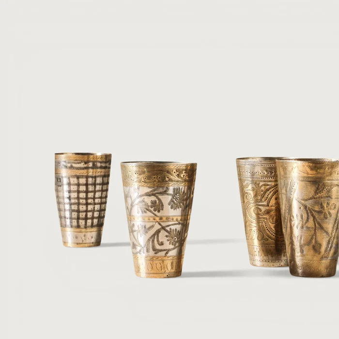 Vintage Indian Brass Lassi Cup