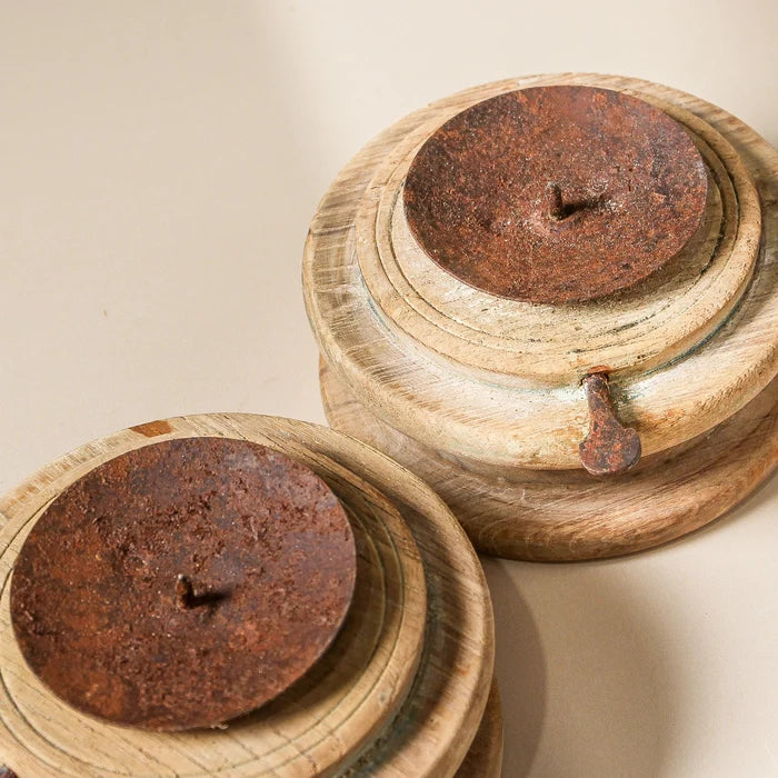Vintage Indian Gujarat Candlestand - Few and Far - Decorative Objects