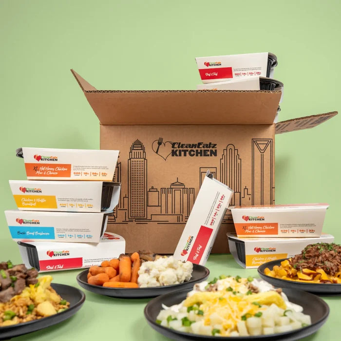 Weight Loss Meal Plan delivery box with a variety of chef-prepared, portion-controlled frozen entrees