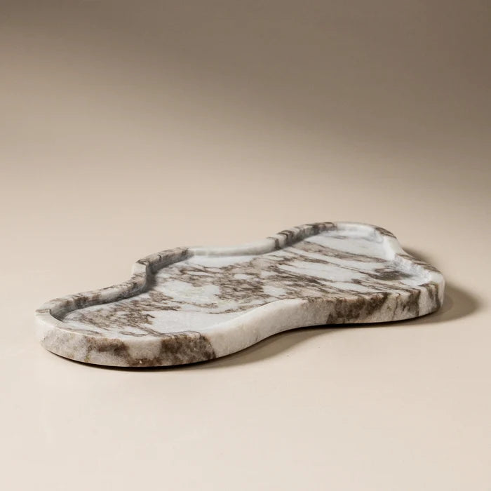 Whisper Marble Tray - Few and Far - Decorative Trays