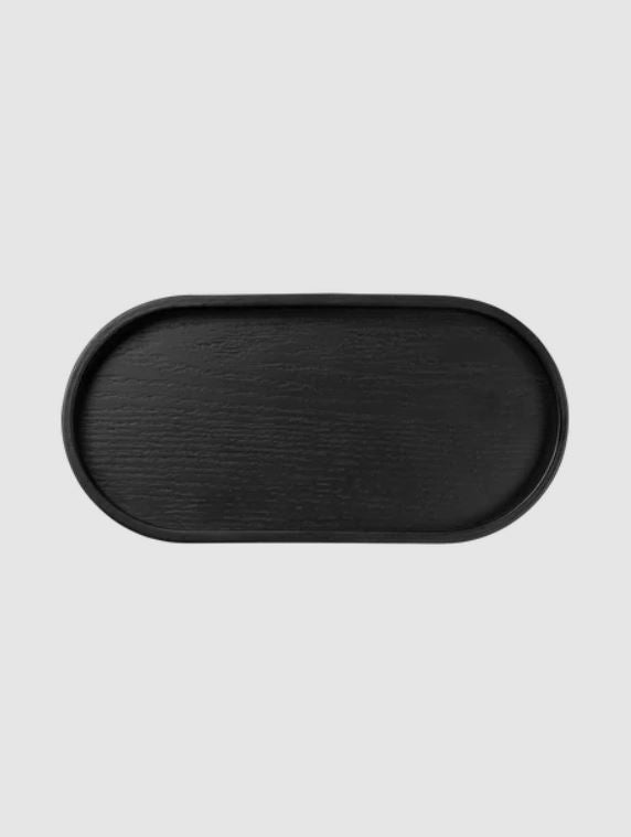 WILLOW BLACK OVĀLA PAPLĀTE 23X11CM H2CM VĪTOLS