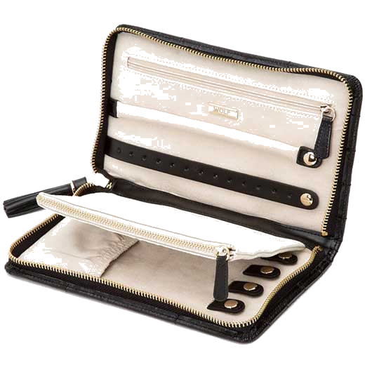 This WOLF Black Caroline Jewellery Portfolio has internal room for lots of jewellery.