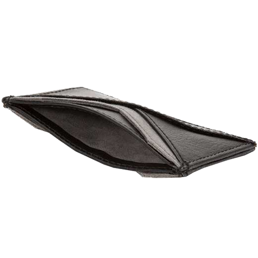 This WOLF Black Howard 7CC Card Holder has grey accents.