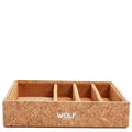 The WOLF 1834 x Analog/Shift 1976 Watch Strap Tray is crafted in Natural Cork.