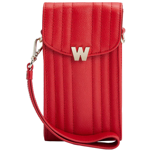 This Red Mimi Phone Case with Lanyard & Wristlet is designed by WOLF 1834.