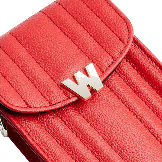 This WOLF 1834 Red Mimi Phone Case with Lanyard & Wristlet comes with detachable keyring.