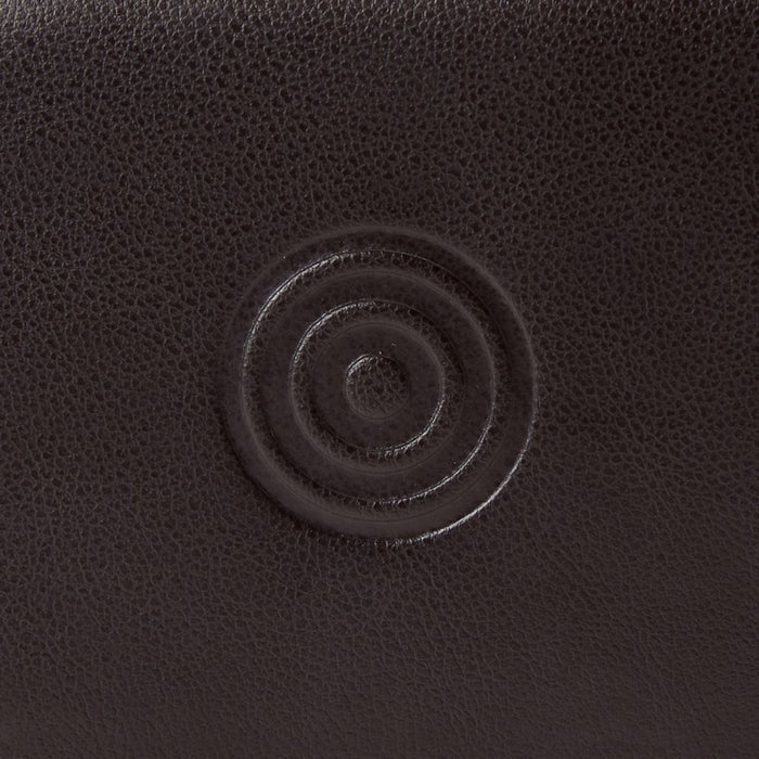 The WM Brown Faux Leather and Tweed 2 Piece Watch Zip Case by WOLF.